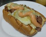 Foto del paso 13 de la receta: Sándwich🌭de carne🍖, queso🧀y verduras cremosas🥕🧅🥒😜!!!