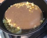 Une image de l'étape 7 de Soleil de fondue de poireaux au jus de sanglier et mortadelle de Bologne.