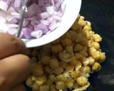 A picture of step 1 of Mexican chickpea salad.