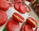 A picture of step 31 of Christmas French Macarons with Lemon Buttercream Frosting.