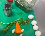 Foto del paso 1 de la receta: Omelette de espinacas y rúcula ! Combinación excelente para empezar el día o para terminar el día!