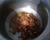 A picture of step 3 of EGG FRIED RICE WITH CHICKEN MANCHURIAN 😍.