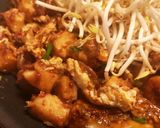 A picture of step 3 of Wok Radish cakes.