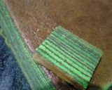 Foto langkah ke 4 dari resep Lapis legit pandan ekonomis.