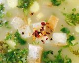 A picture of step 2 of Whey protein veggie soup..!!!✅✅.