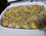 A picture of step 3 of Cornbread Pizza.