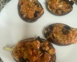 Foto del paso 5 de la receta: Berenjenas rellenas asadas y gratinadas en airfryer