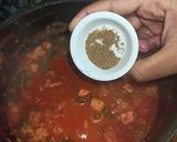 A picture of step 12 of Veg Kolhapuri | vegetable Kolhapuri restaurant style.