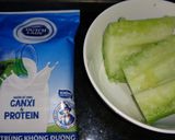 Hình bước làm 1 của món Sinh tố dưa gang