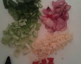 A picture of step 2 of Fried rice sushi.