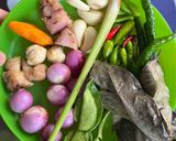 Foto langkah ke 1 dari resep Udang tempe pare gule hijau.