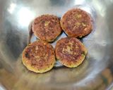 A picture of step 5 of PROTEIN SPROUT TIKKI...High Protein Pan Fried Starter for Parties...