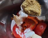 A picture of step 5 of Bread Masala.