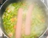 Foto del paso 1 de la receta: Omelette de Verduras, Queso, Jamón y Vienesas