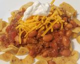 A picture of step 4 of Frito Pie.
