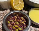 A picture of step 2 of Rabdi Kesar Ghewar.