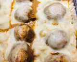 A picture of step 7 of Leftover Swedish Meatball Bake.