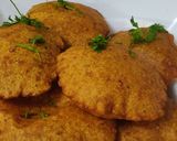 A picture of step 2 of Bedmi Puri with Aloo Sabzi.