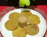 A picture of step 4 of Barley Flour Biscuit Masala Bhakri.