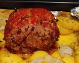 A picture of step 11 of Gammon Joint with Honey and Mustard Glaze.