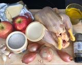Une image de l'étape 1 de Poulet aux pommes.