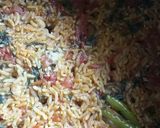 A picture of step 8 of Prawns Pulav(kolambi Bhat).