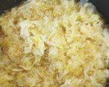 A picture of step 2 of Hotdogs and Sauerkraut cooked in Beef Stock. With an option.
