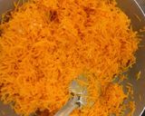A picture of step 1 of Carrot Halwa or Gajar Halwa.
