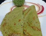 A picture of step 6 of Spinach Moong Dal Chilla.