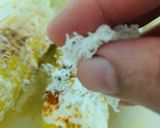 A picture of step 5 of Mexican Elotes. Corn on the cob.