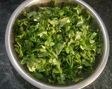 A picture of step 1 of Aloo Methi Paratha.
