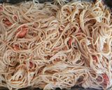 Φωτογραφία βήματος 4 της συνταγής One pot μακαρονάδα ολικής με ντοματίνια & κατσικίσιο τυρί
