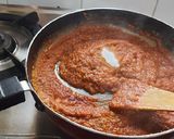 A picture of step 7 of Dhaba style spicy Rajma Beans Masala curry.
