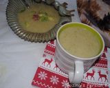A picture of step 9 of Brussels sprouts soup.
