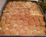A picture of step 7 of (B.H.) Banana Pudding Poke Cake.
