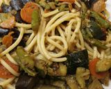 Foto del paso 6 de la receta Pasta con verduras salteadas
