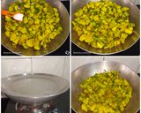 A picture of step 2 of Ridge gourd Sabji.