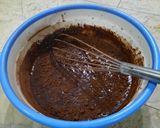 Foto langkah ke 3 dari resep Chocolate Cake Lembut (Irit telur, no mixer no oven).