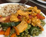 Foto del paso 7 de la receta: Salteado de pollo con verduras y vinagreta 🍗 (paso a paso)