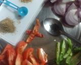 A picture of step 2 of Baigan bahar.