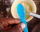 A picture of step 3 of Red marble cake.