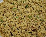 A picture of step 2 of Qeema samosa.