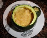 Foto del paso 7 de la receta Calabacín relleno de gambas
