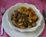 Foto del paso 3 de la receta: Solomillo de cerdo guisado con choclo (mazorca de maíz)