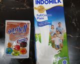 Foto langkah ke 1 dari resep Pudding susu nutrijell coklat.