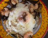 Foto del paso 7 de la receta: Calabacín con gambas y huevo en airfrayer