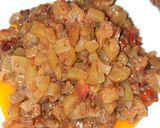 A picture of step 3 of Lauki ki sabzi.