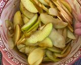 A picture of step 2 of Apple rose cake.