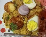 A picture of step 4 of Egg biryani.