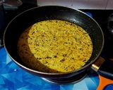 A picture of step 4 of Dahi Bhindi.